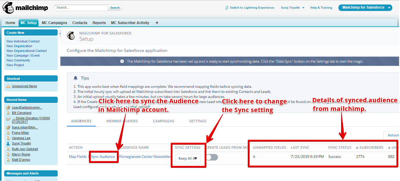 Salesforce Integration with MailChimp cloud-based platform