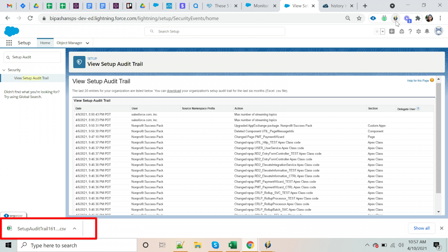 Audit Trail In Salesforce How to Setup And Use Audit Trail