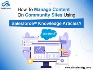 How To Manage Content On Community Sites Using Salesforce Knowledge Articles?